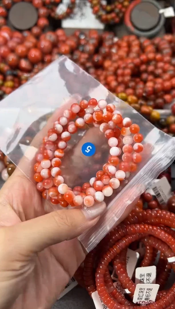 未镶嵌手串南红玛瑙6+