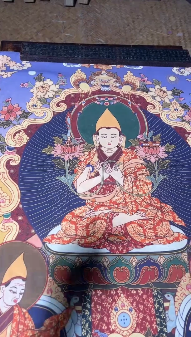 卷轴画菊菊唐卡tk