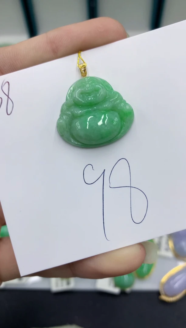 【闪购商品】翡翠颈饰18K金镶嵌翡翠