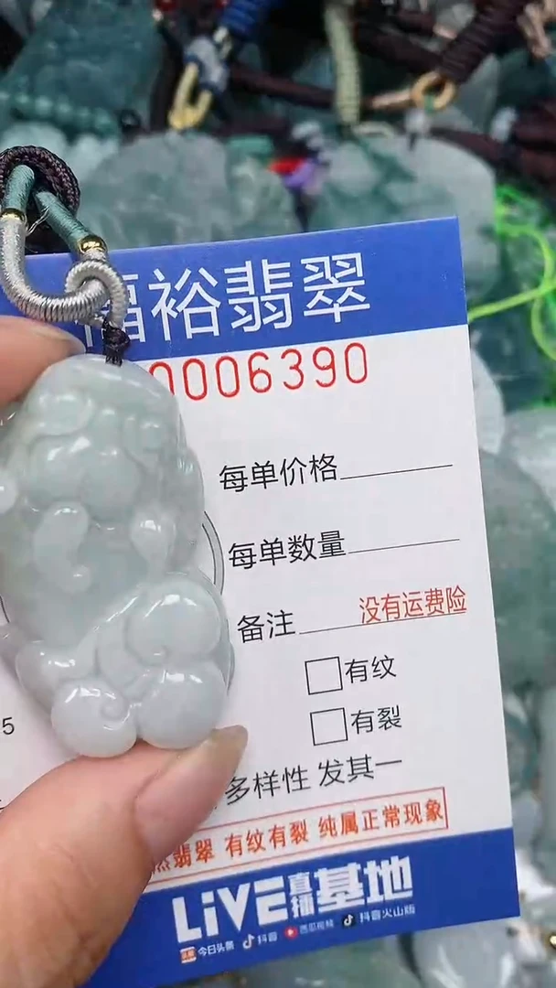 翡翠未镶嵌颈饰...0006390