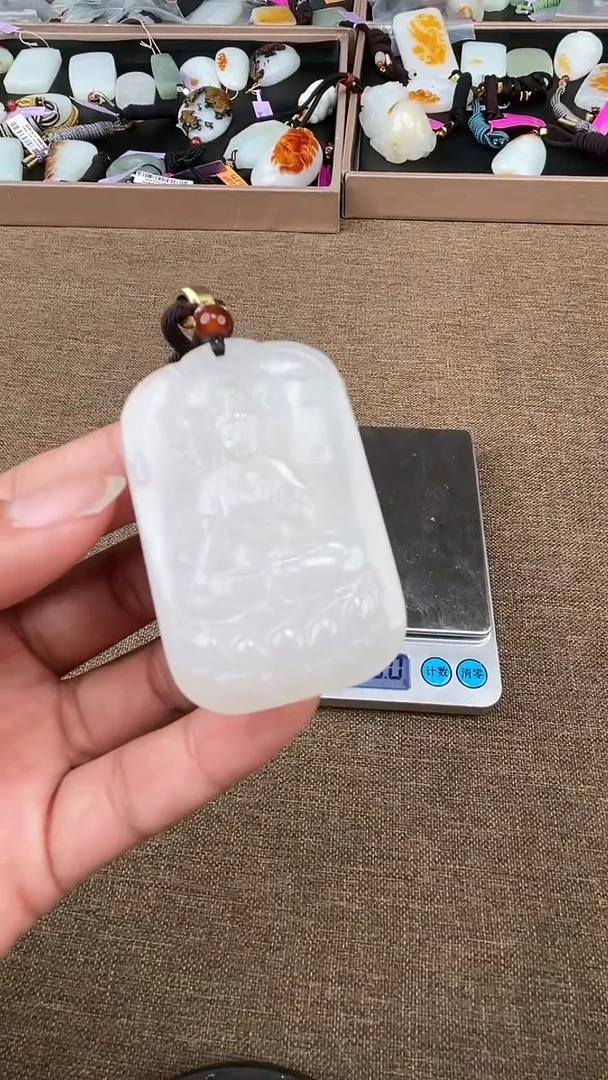 颈饰未镶嵌和田玉12.9XT多样性拍一发一61