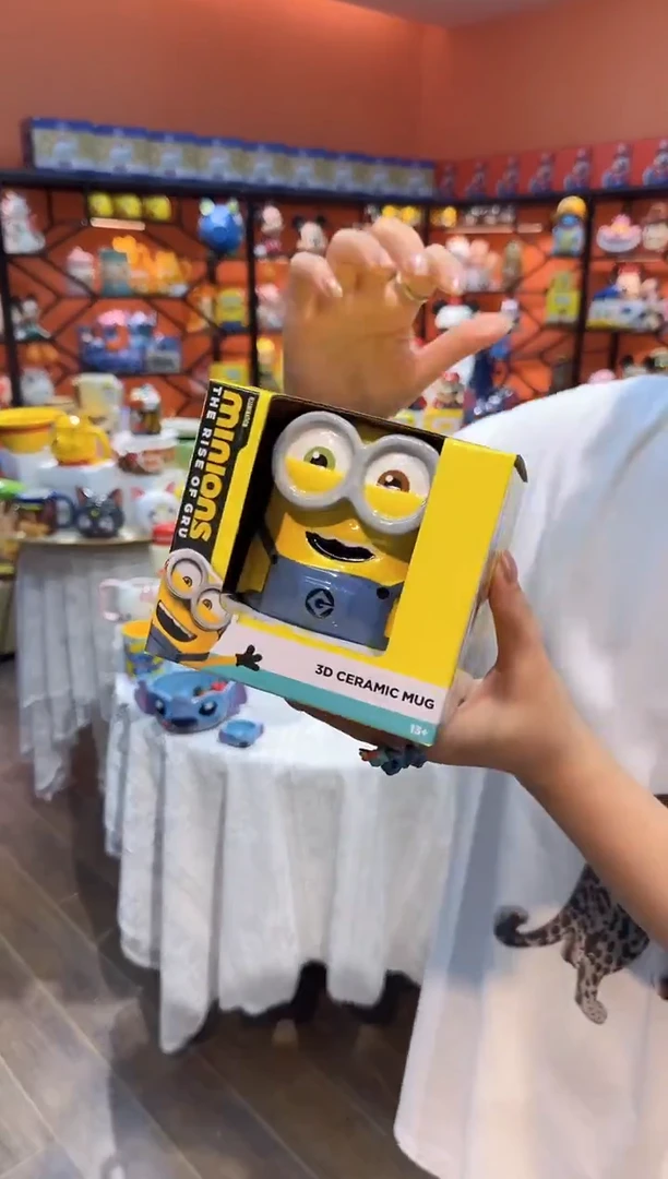 瓷片@@小黄人鲍勃陶瓷水杯