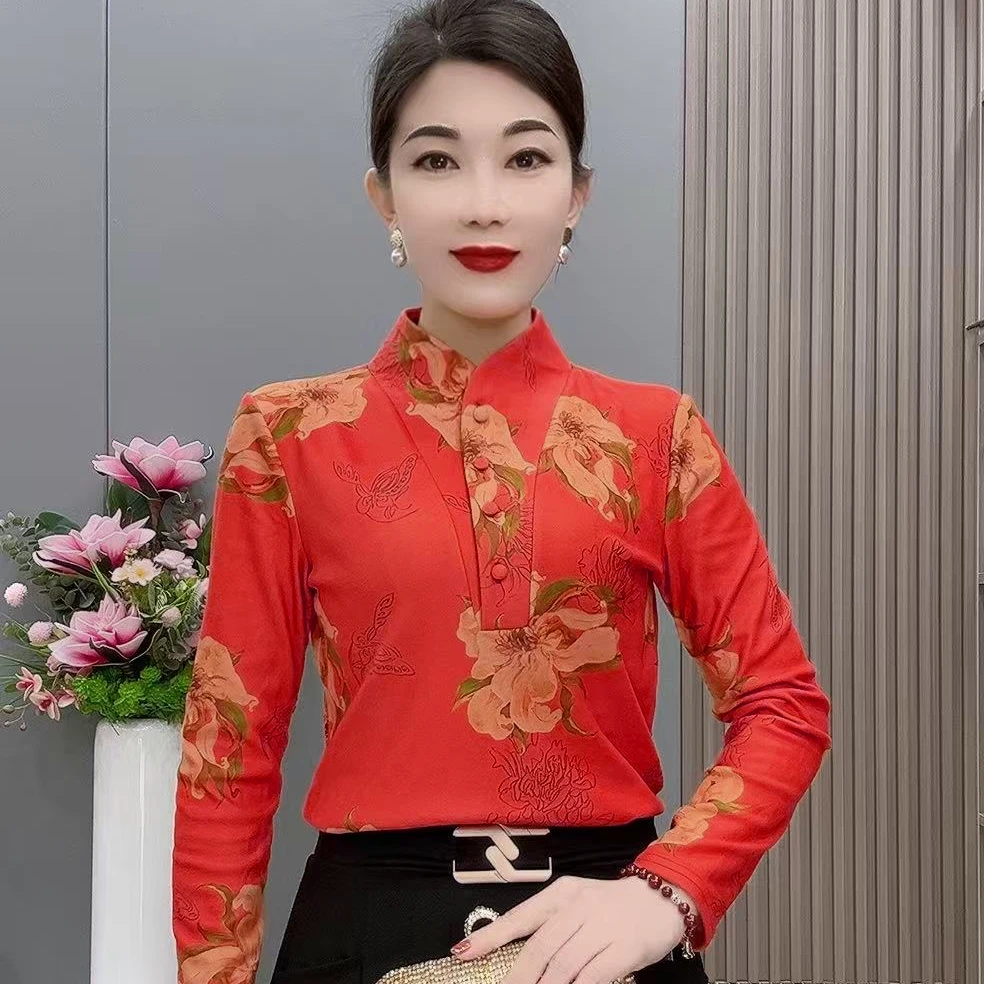 LLH9195秋冬时尚加绒长袖打底衫气质内搭显瘦洋气上衣百搭打底衫