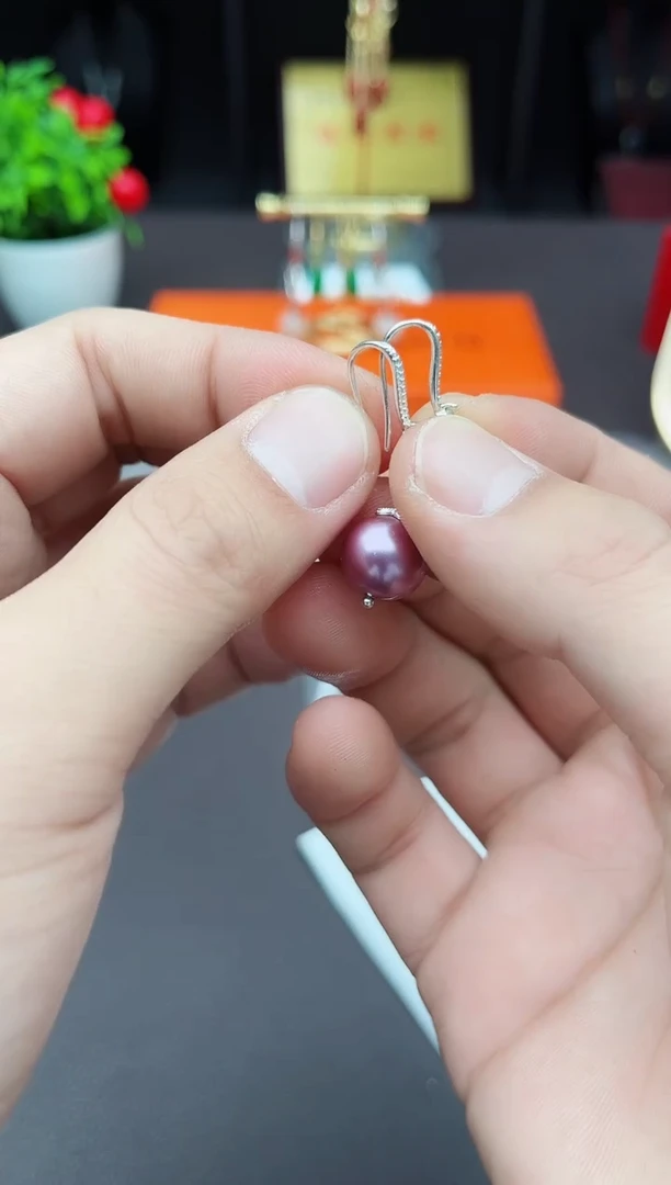 【闪购商品】拼合珍珠（马贝珠）耳饰银S925镶嵌902000