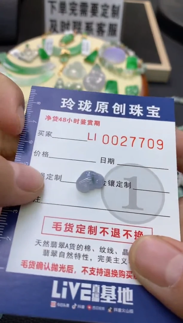 【闪购商品】翡翠颈饰未镶嵌翡翠净货27709