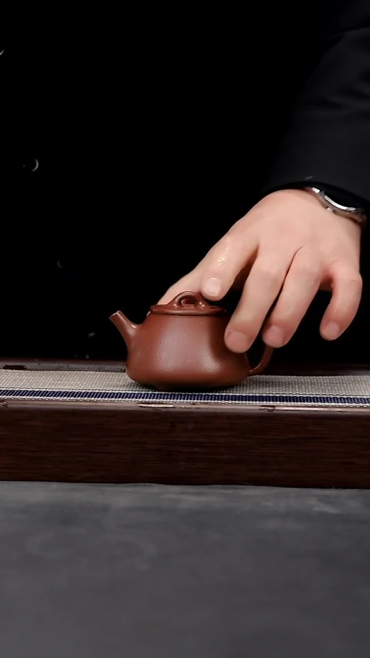 【闪购商品】紫砂茶壶中槽清全手小高瓢