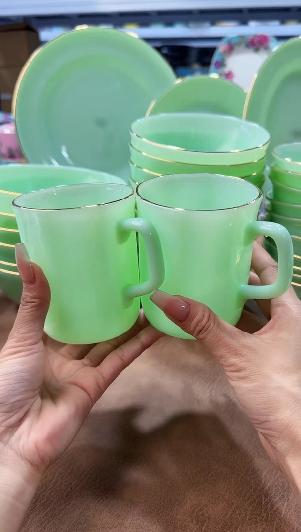 玉瓷350cc玉瓷茶杯水杯2只景德镇