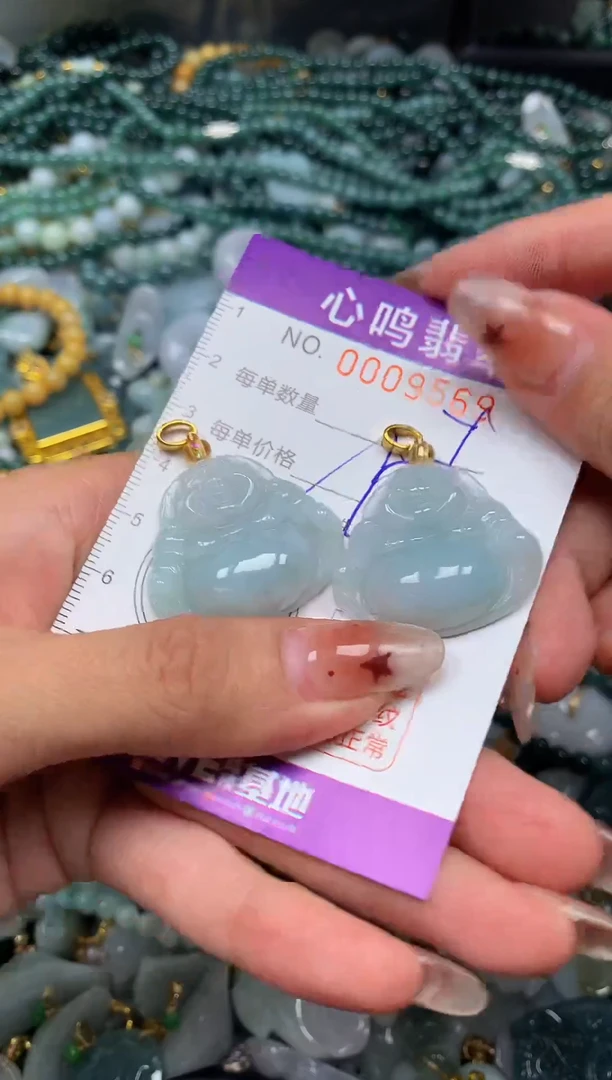 翡翠未镶嵌颈饰闪购009569多样性发其一