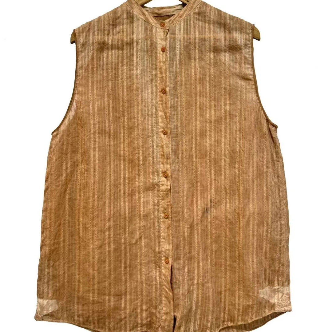 深深一刻左岸迷香休闲做旧宽松文艺范衬衫上衣复古衬衣Z25SS1019