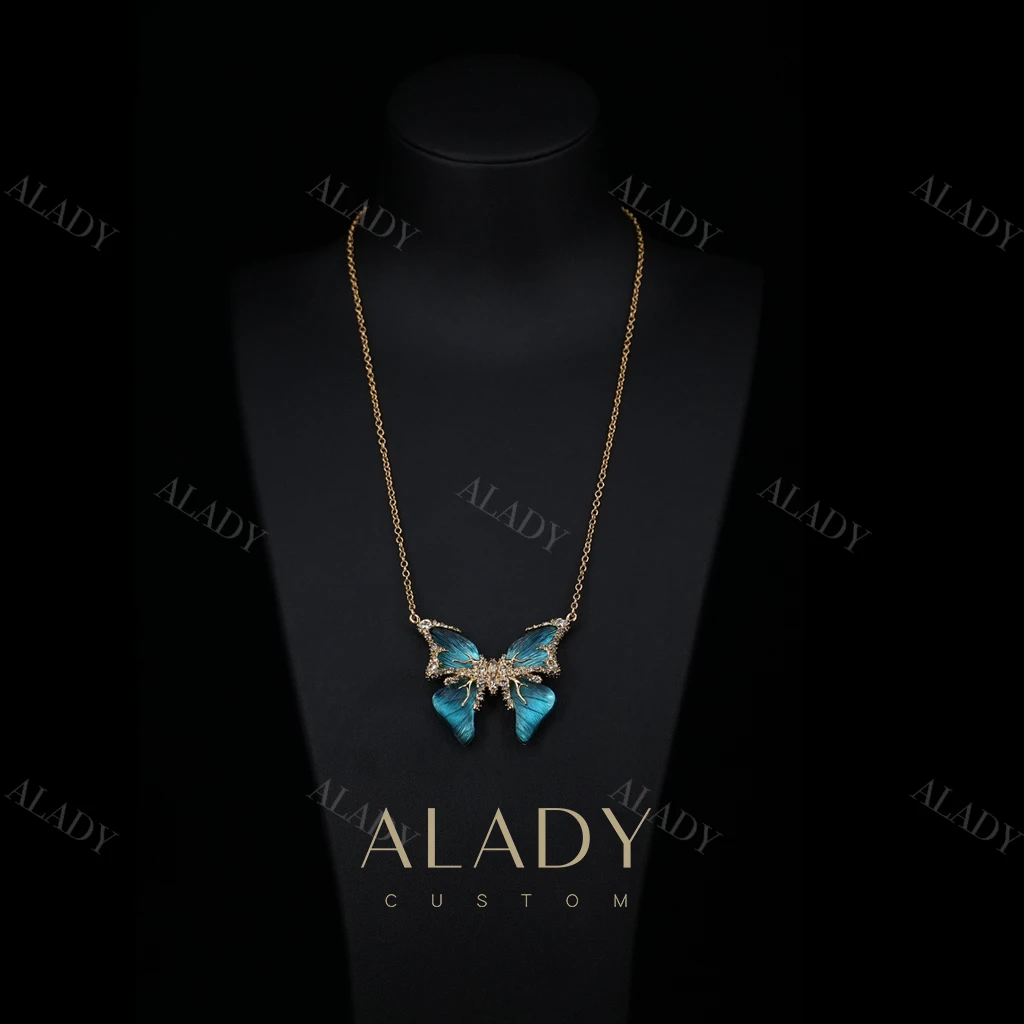 合金合成锆石项链 【蝴蝶教堂】轻奢高级感时尚项链