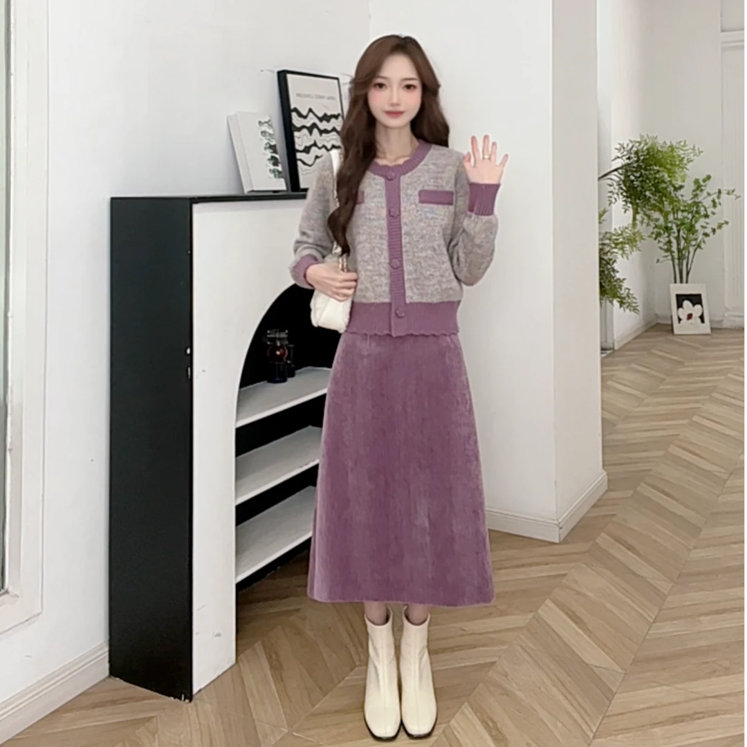 【小个子】IEF/爱依服2025新款冬季气质上下套裙套装