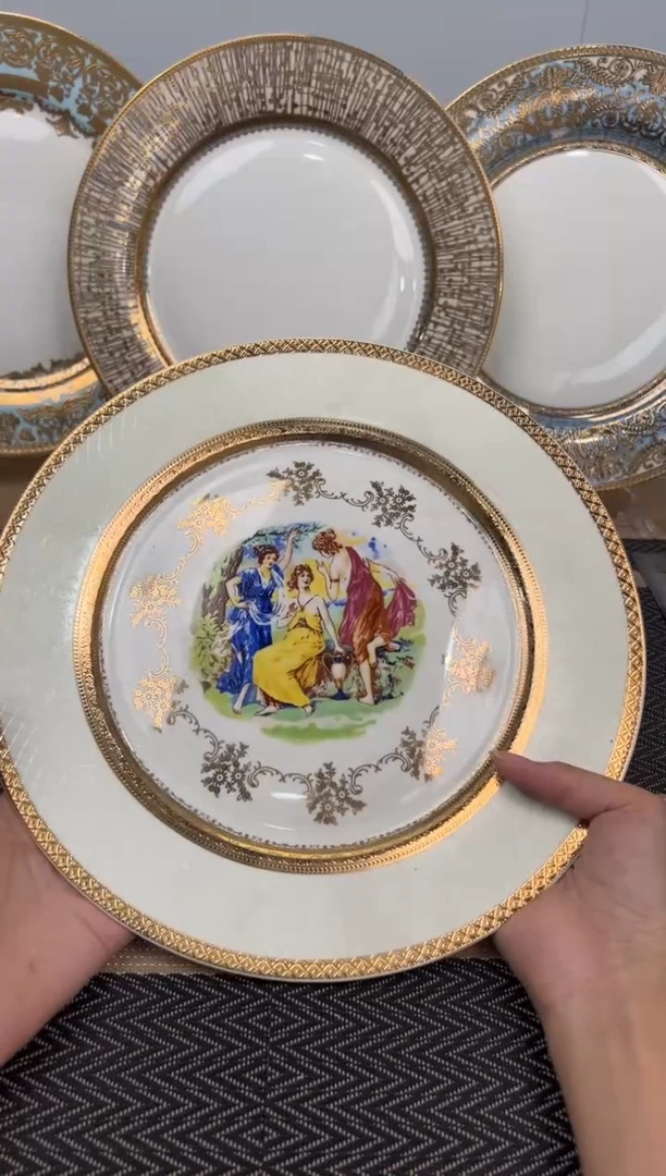 瓷片10.5寸平盘一个一单微瑕！！