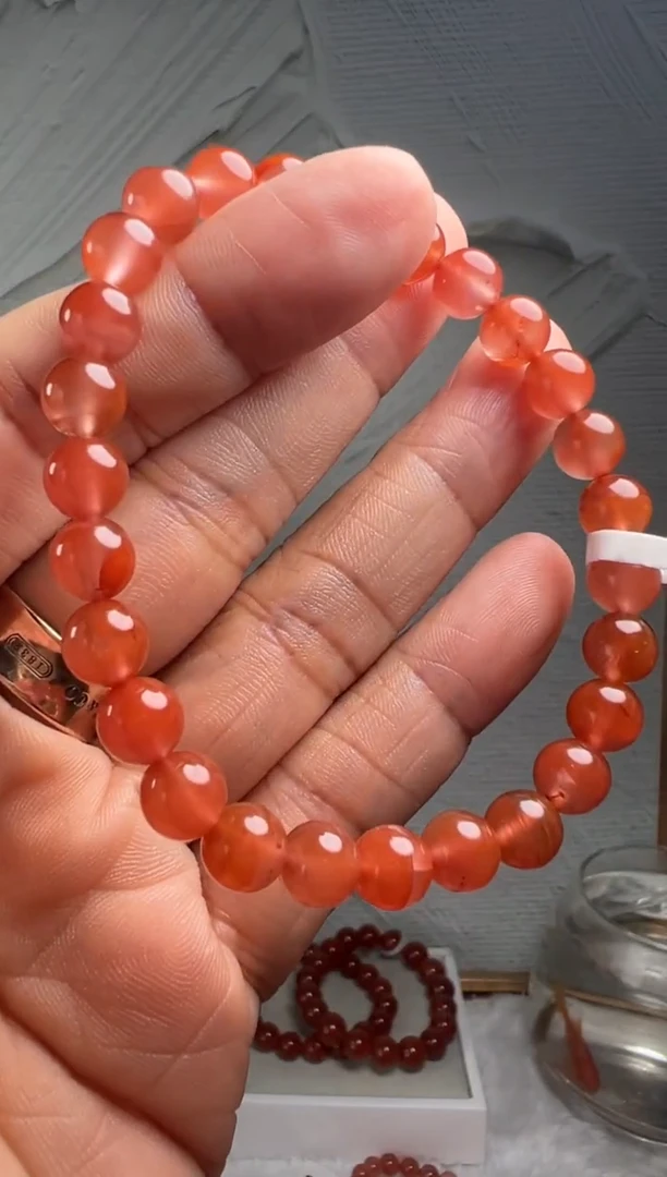 手串未镶嵌南红玛瑙南红玛瑙（默认微瑕）