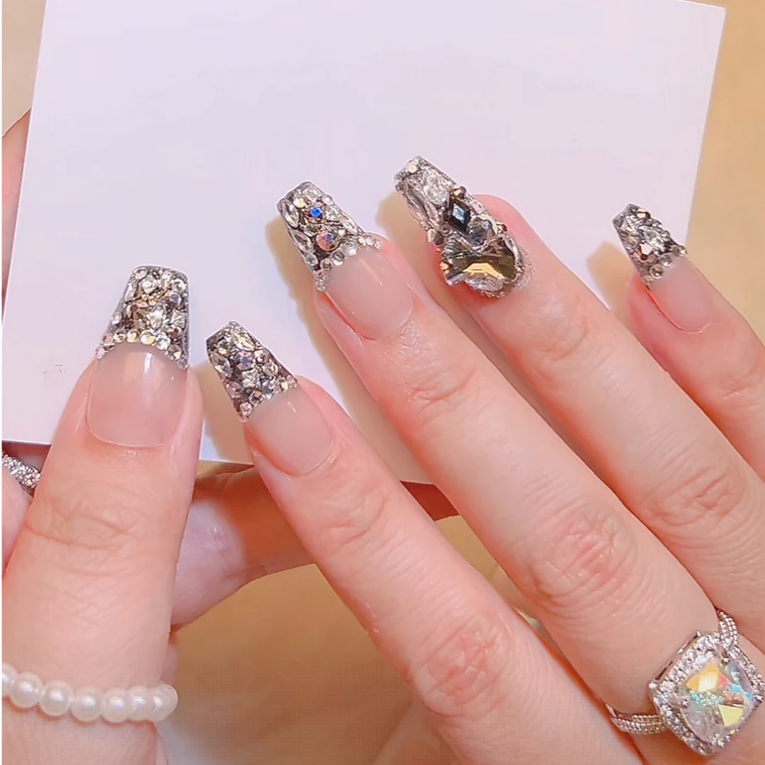 满饰纪|S62「暮光之城」轻奢钻饰超闪穿戴甲手工穿戴甲堆堆钻