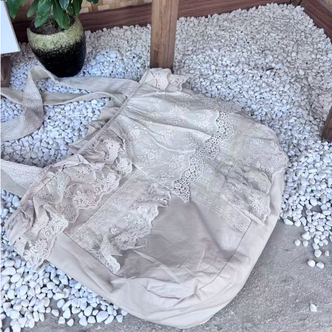 2025上新女士田园风重工刺绣单肩包时尚网红蕾丝白色休闲碎花甜美