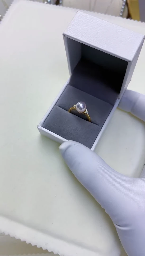 【闪购商品】海水珍珠饰品银S925镶嵌设计款戒指