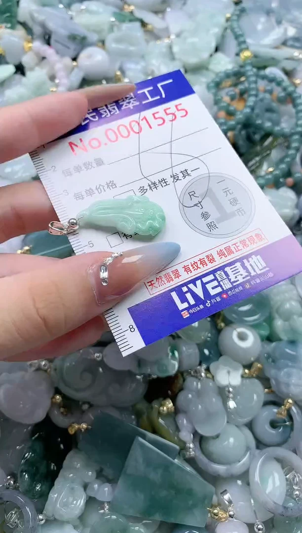 翡翠未镶嵌吊坠(不含链)1555