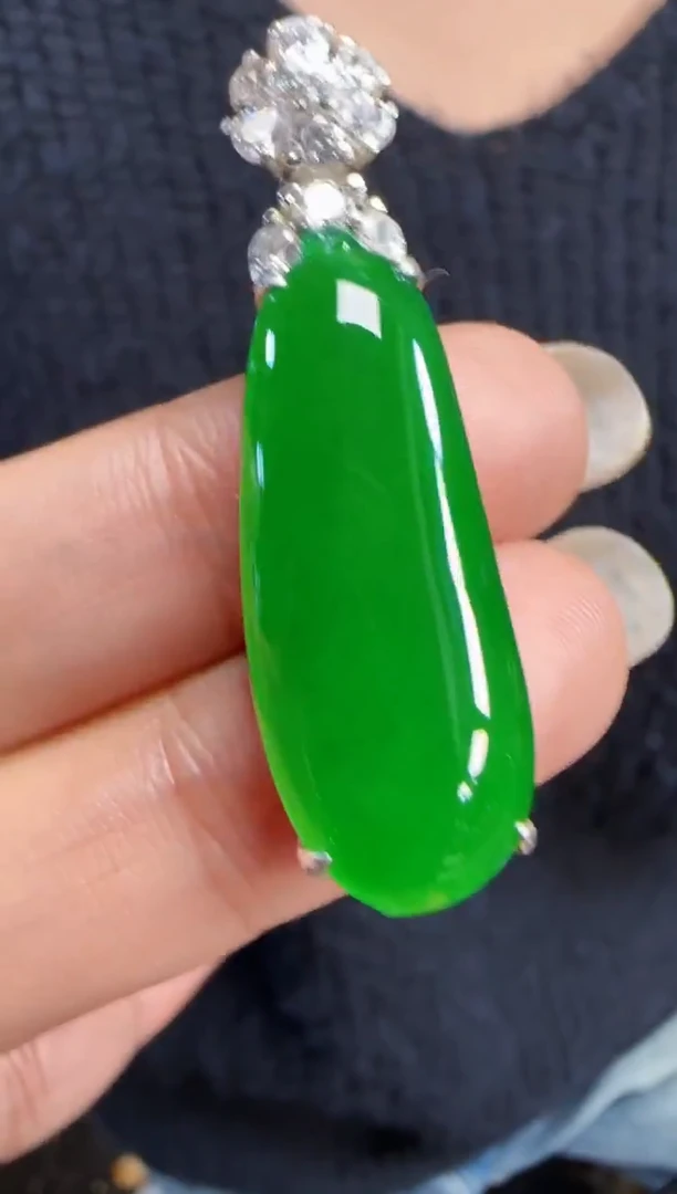 未镶嵌定制翡翠翡翠吊坠120