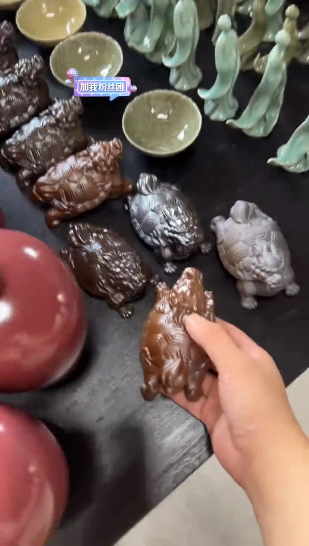 （预售）王水成柴烧龙龟摆件