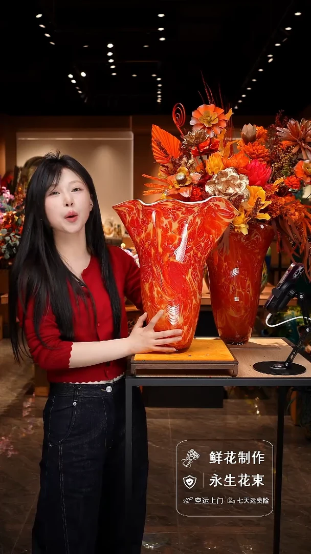 瓶手工花器花束空运包邮送货上门-以图片为准