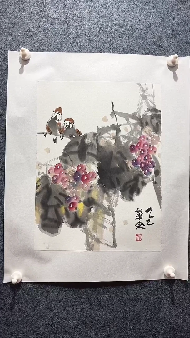 国画孟华文/国画/花鸟