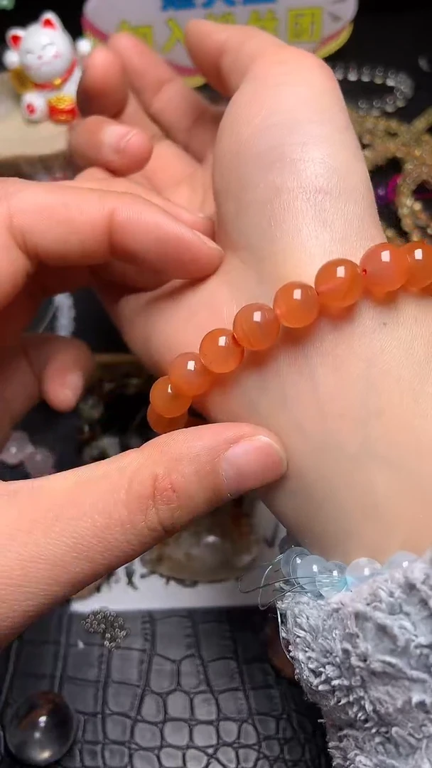 【闪购商品】玛瑙/玉髓手链合金     189