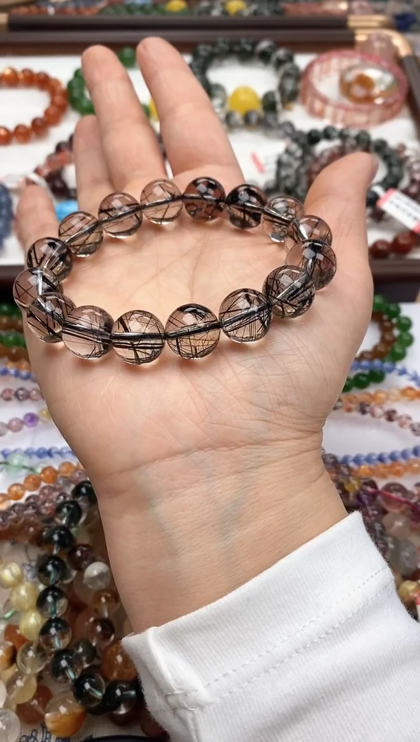 未镶嵌手链水晶黑发晶