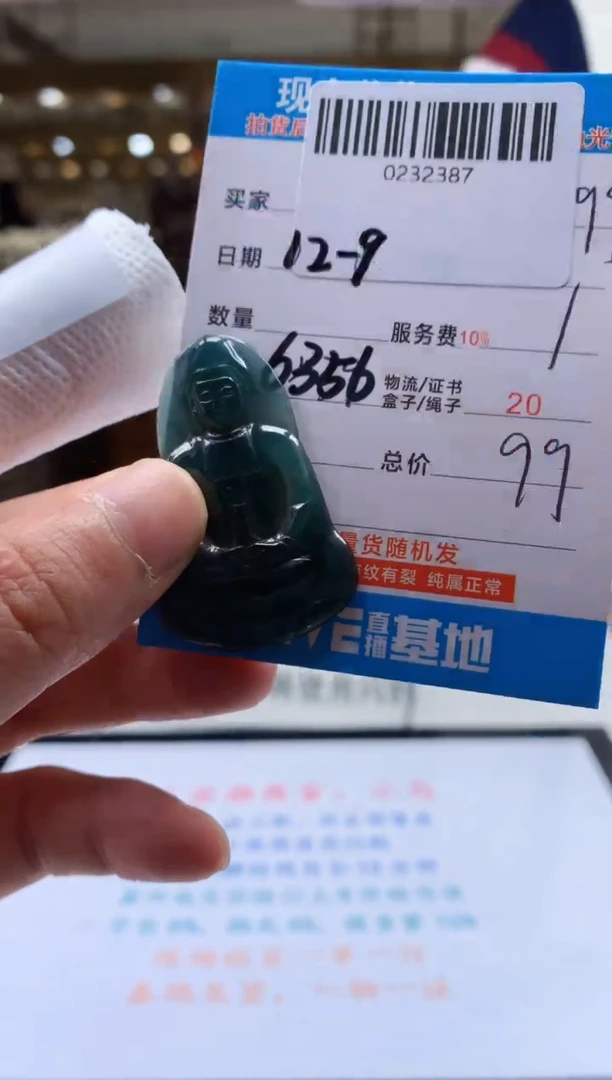 颈饰未镶嵌翡翠天然翡翠A货拍一发一