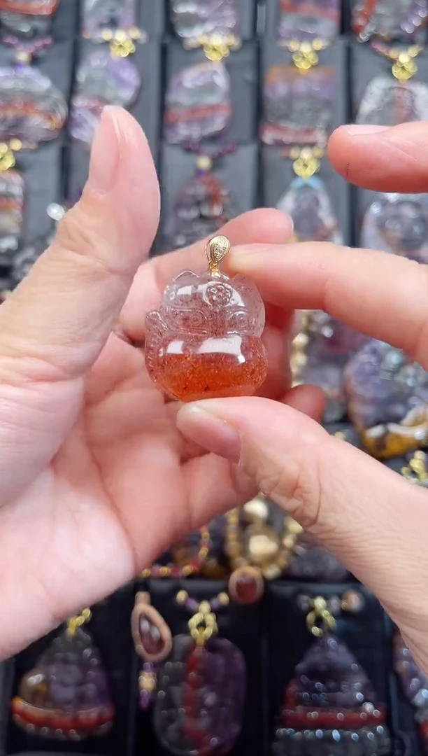 颈饰18K金镶嵌水晶【百晶灵儿】定制款