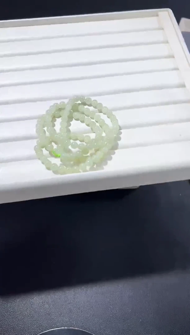 未镶嵌手链和田玉71n多样性发其一【1条】默认微瑕