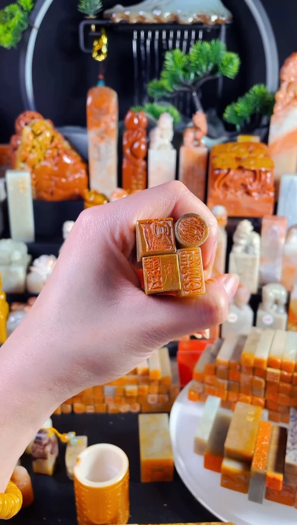 老挝石印石小*叶《小满1.5圆+听雨1.5木纹+观云1*2+禅意茶杯1.5》