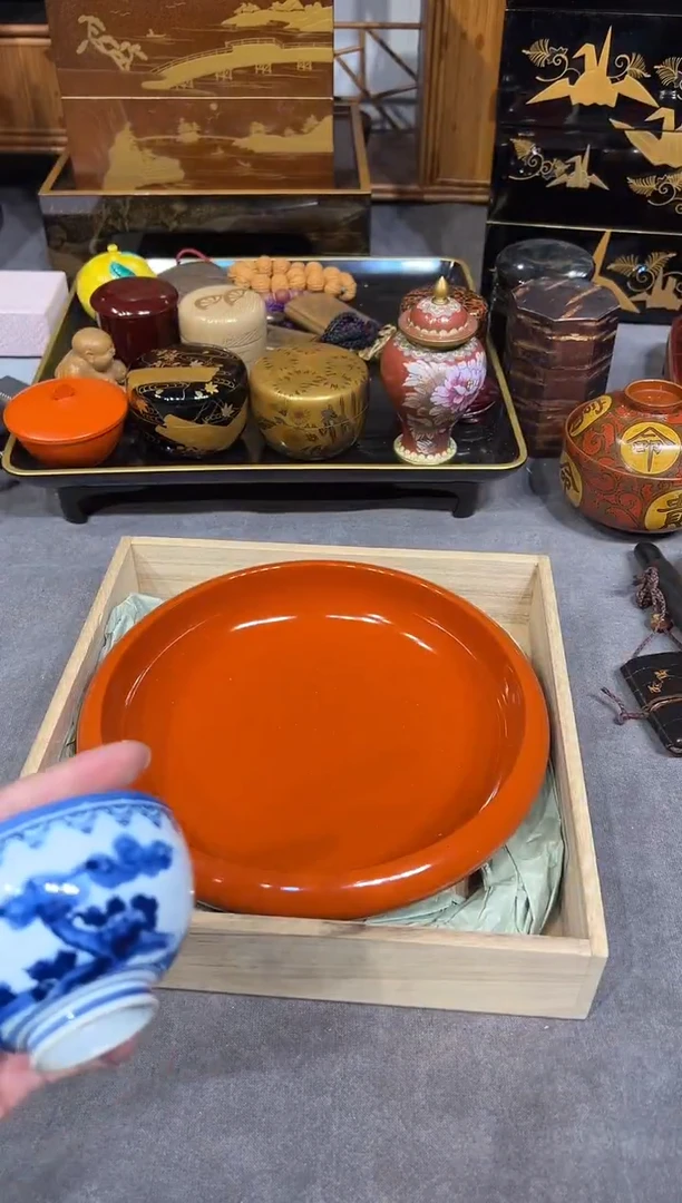 果子钵 大漆漆器大漆漆器