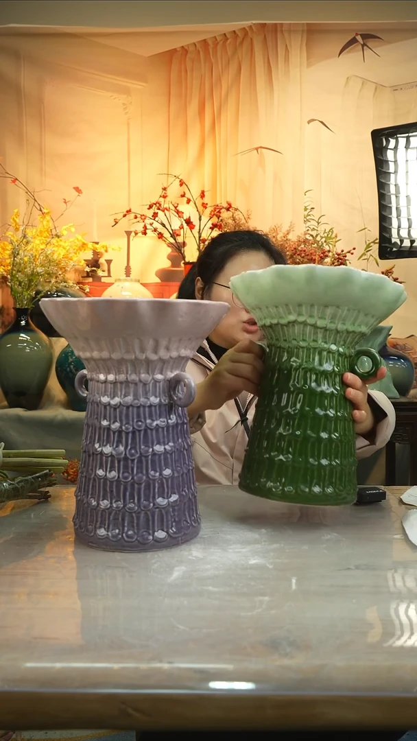 套组高温陶瓷花瓶