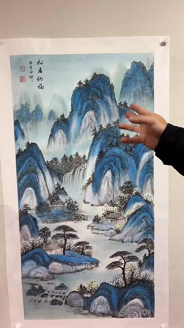 国画松居纳福/四尺托底/谭正坤