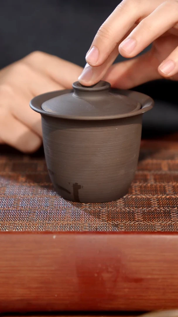陶瓷奢瓷/瑞寅柴烧茶器（盖碗）385