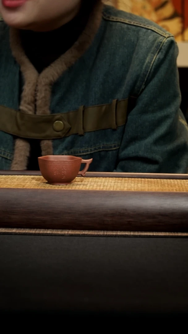 【闪购商品】紫砂茶杯薄胎小口六方杯