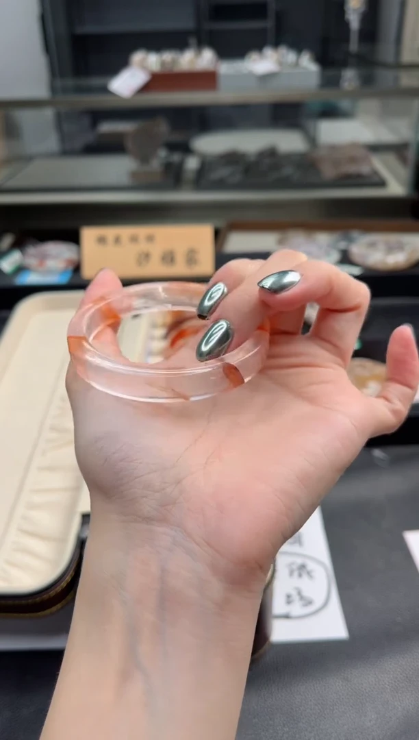 水晶手镯未镶嵌56圈口68446