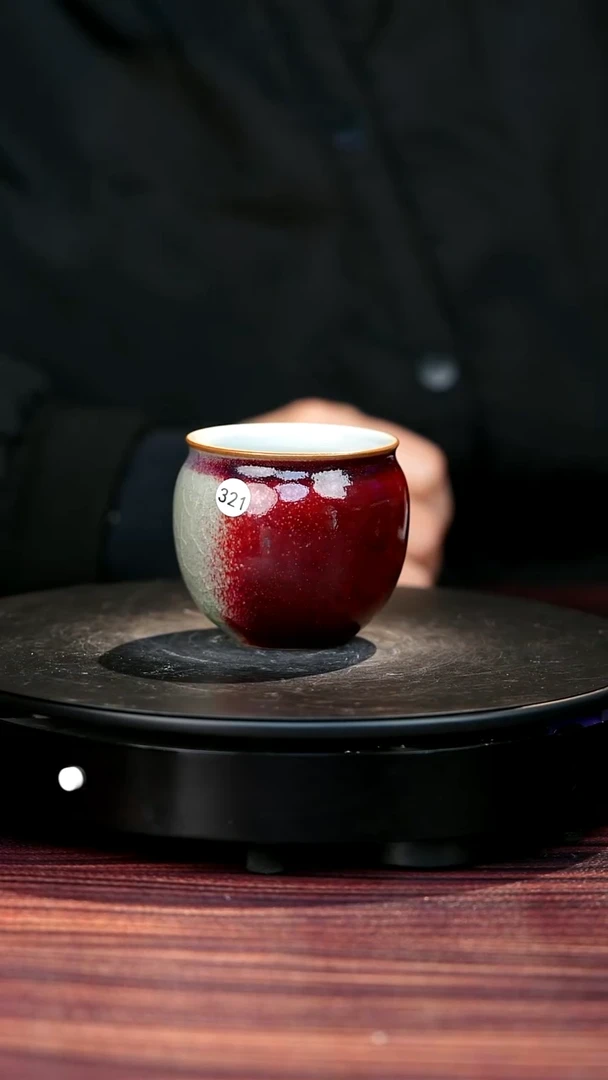 321#崔小宁一级品原矿钧瓷缸杯
