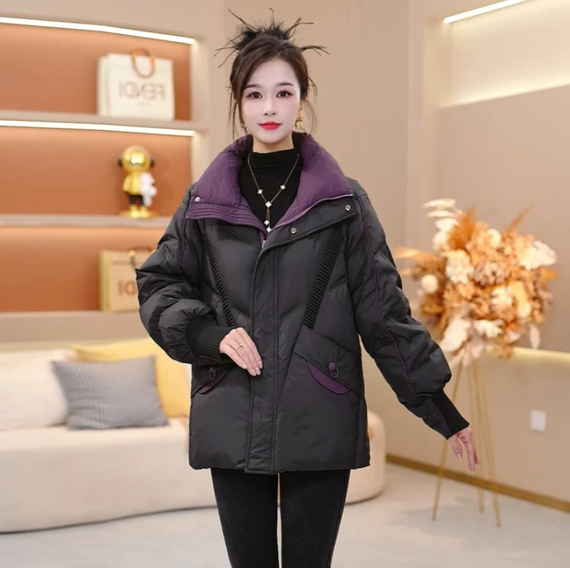 【新品上新】2025年秋冬新款时尚洋气宽松保暖加厚休闲显瘦羽绒服