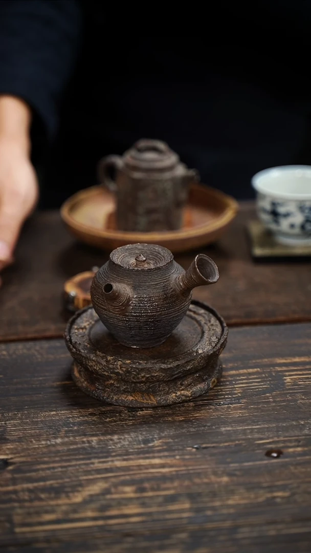 全手工制作 南蛮 侧把壶  120cc