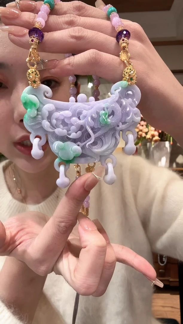 【闪购商品】翡翠颈饰未镶嵌国风