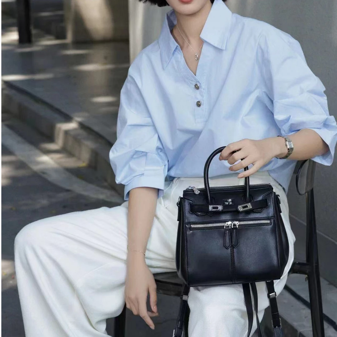 乐花惜时一包多用新款双肩休闲单肩手提包包3998