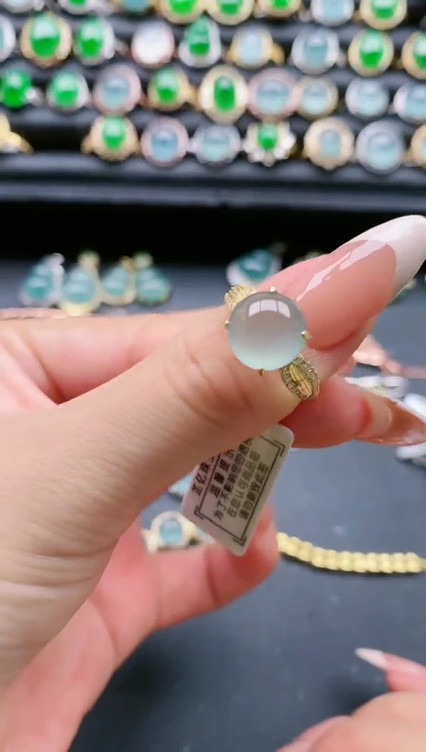 【闪购商品】翡翠戒指银S925镶嵌111111