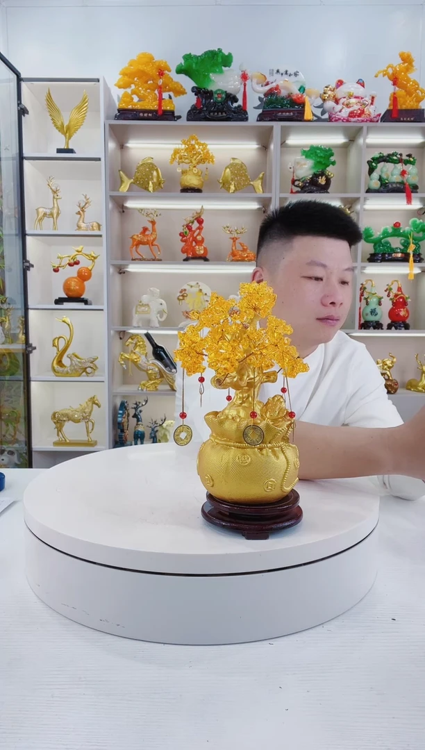 摆件发米树摆件好看