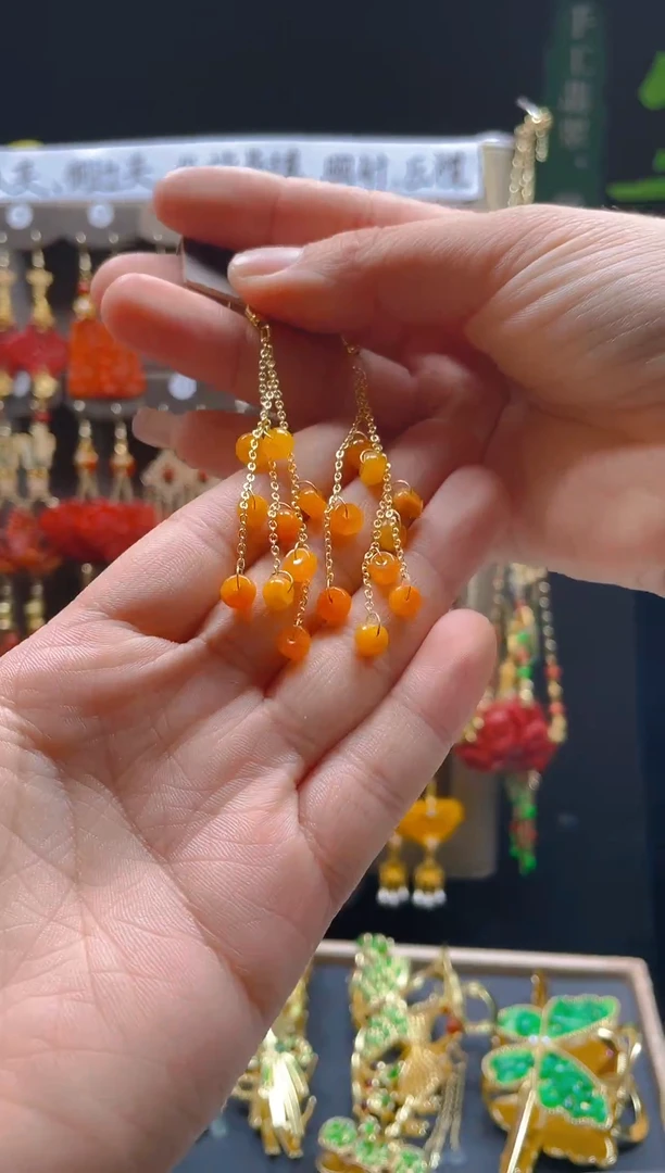 【闪购商品】翡翠耳饰合金047翡翠饰品