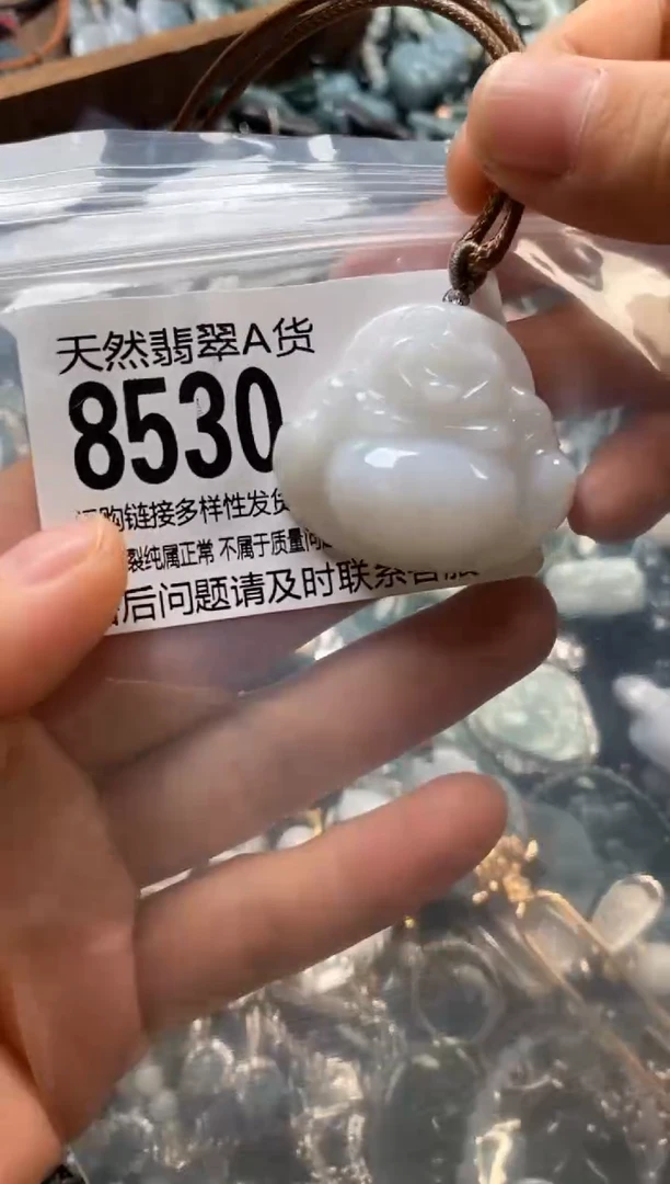 翡翠未镶嵌颈饰多样性发其一8530
