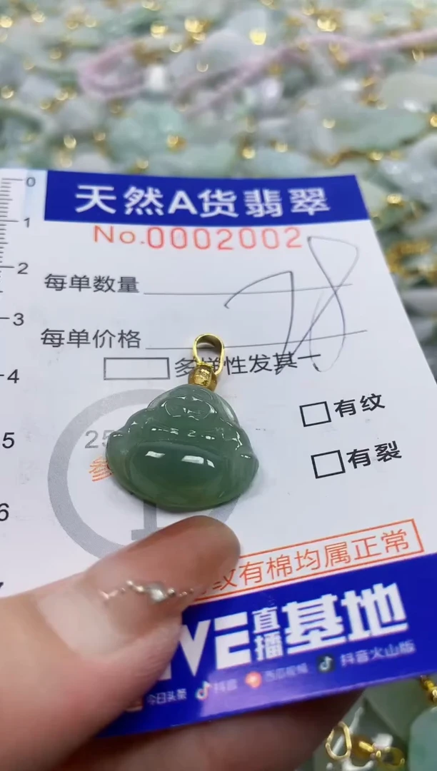 颈饰未镶嵌翡翠天然A货翡翠