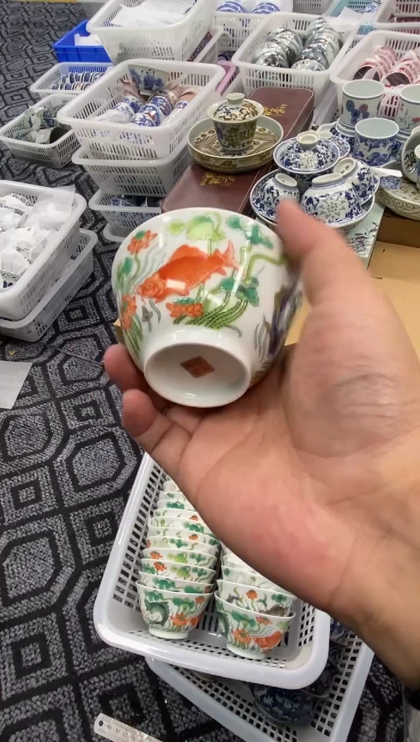 陶瓷景德陶瓷茶具容量约80