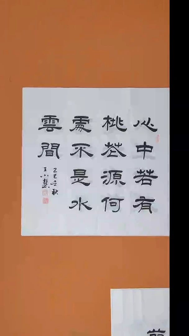 书法王老师书法纯手写 68*68