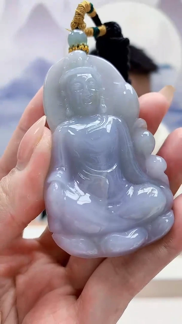 未镶嵌定制翡翠5028MM-毛货挂件53